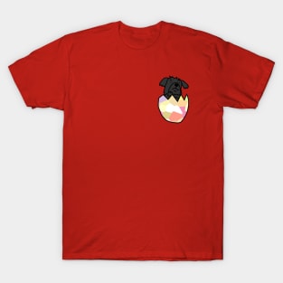 Small Puppy Hatching from Easter Egg T-Shirt